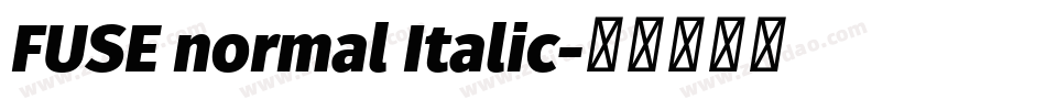 FUSE normal Italic字体转换